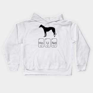 Greyhound Periodic Table Elements for Hound Kids Hoodie